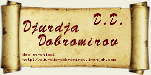 Đurđa Dobromirov vizit kartica
